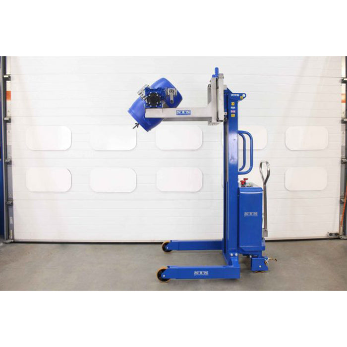 Rotador universal de tambores eléctrico elevando cuñete