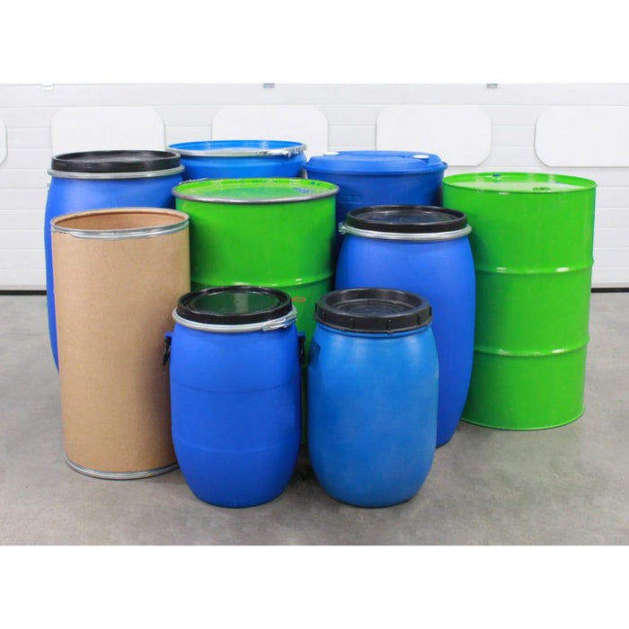 Variedad de tambores y cuñetes compatibles con el rotador universal de tambores eléctrico