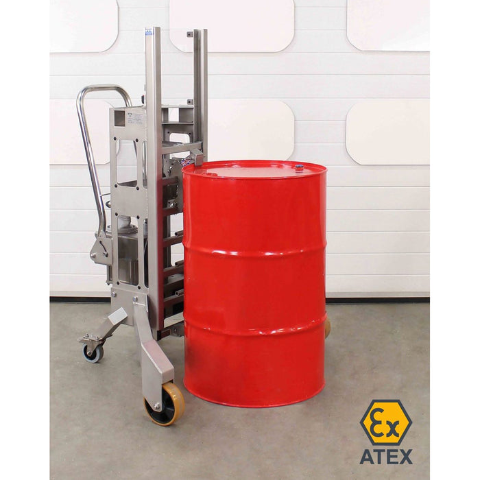 Opción de desestibador en acero inoxidable con certificación ATEX para zonas de gas y polvo (1, 2, 21 y 22)