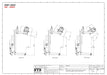 dibujo técnico de la rotación del equipo, rotador universal de tambores (manual)